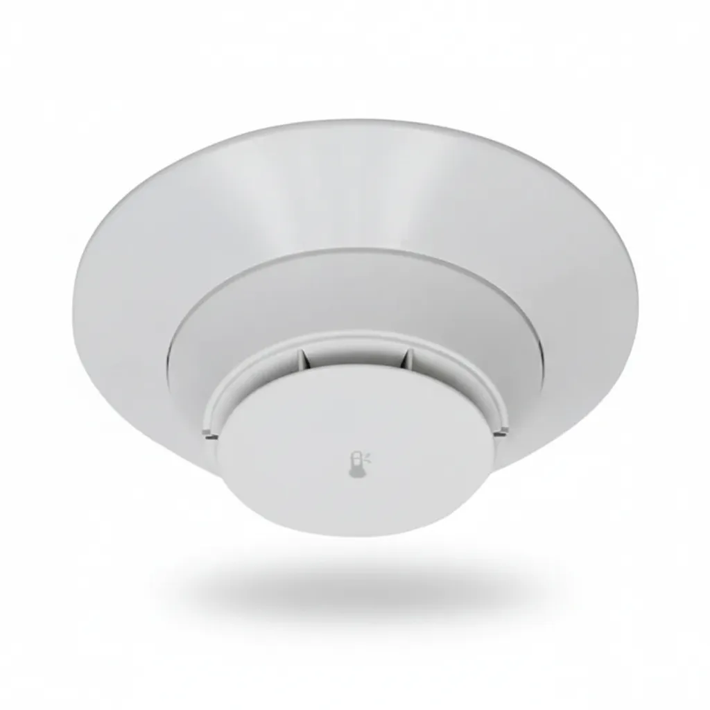 Detector de calor direccionable; blanco; protocolo LiteSpeed; incluye base