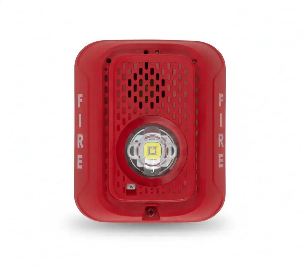 HORN/STRB LED 2W RED WALL 4X4