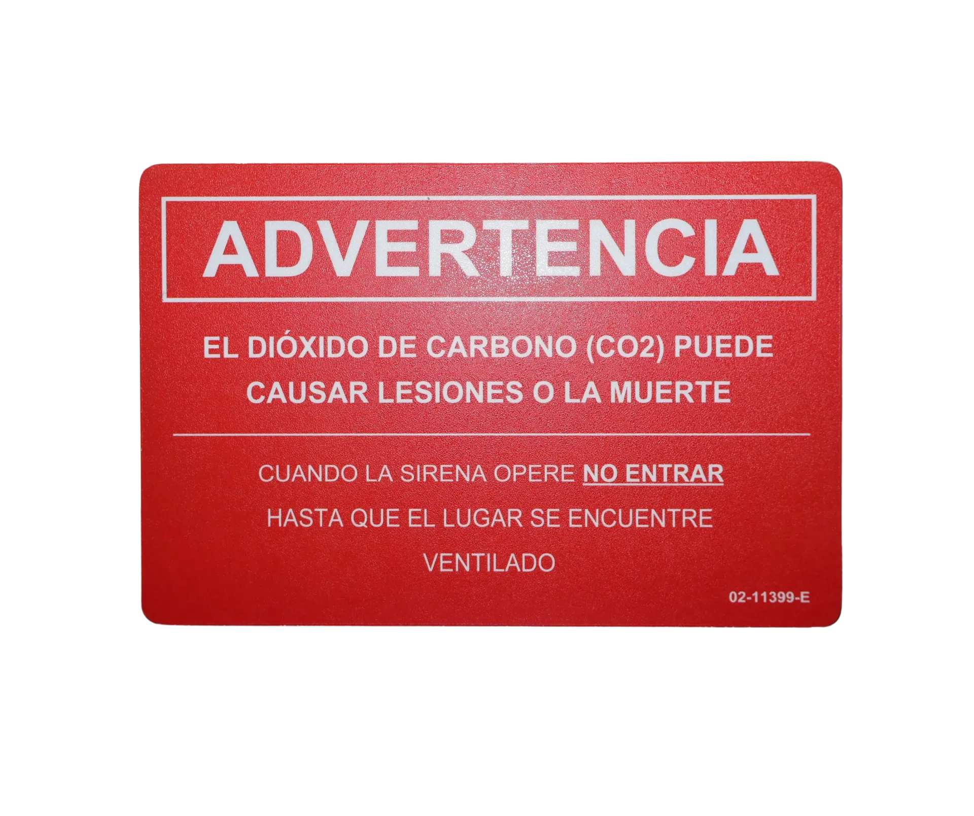 Letrero Co2 S/L (02-11399-SP)