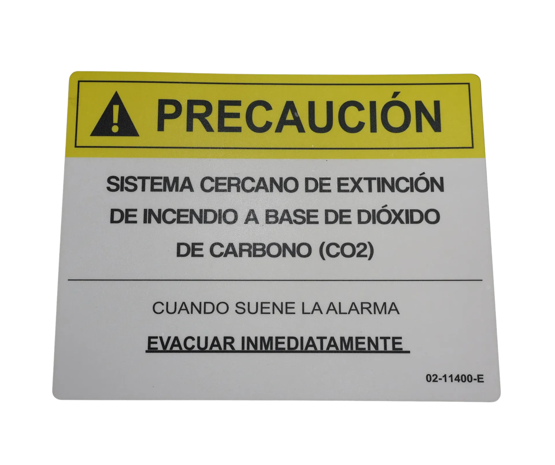 [02-11400N] Letrero Co2 S/L (02-11400-SP)