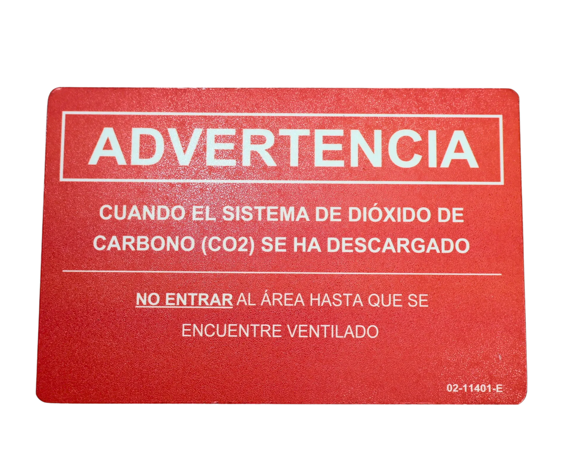[02-11401N] Letrero Co2 S/L (02-11401-SP)