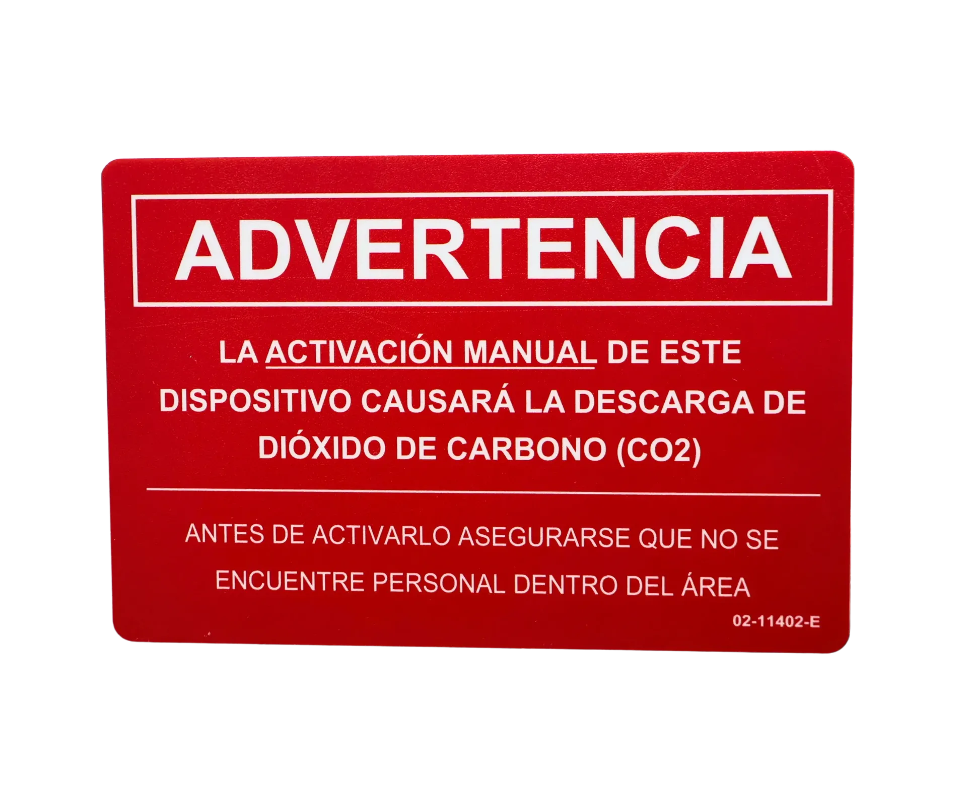 Co2 sign s/l (02-11402-sp)