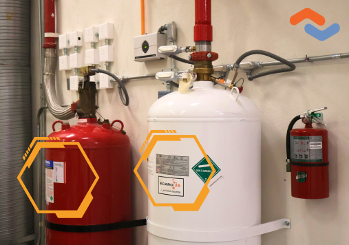 Placa de datos en cilindros contra incendio